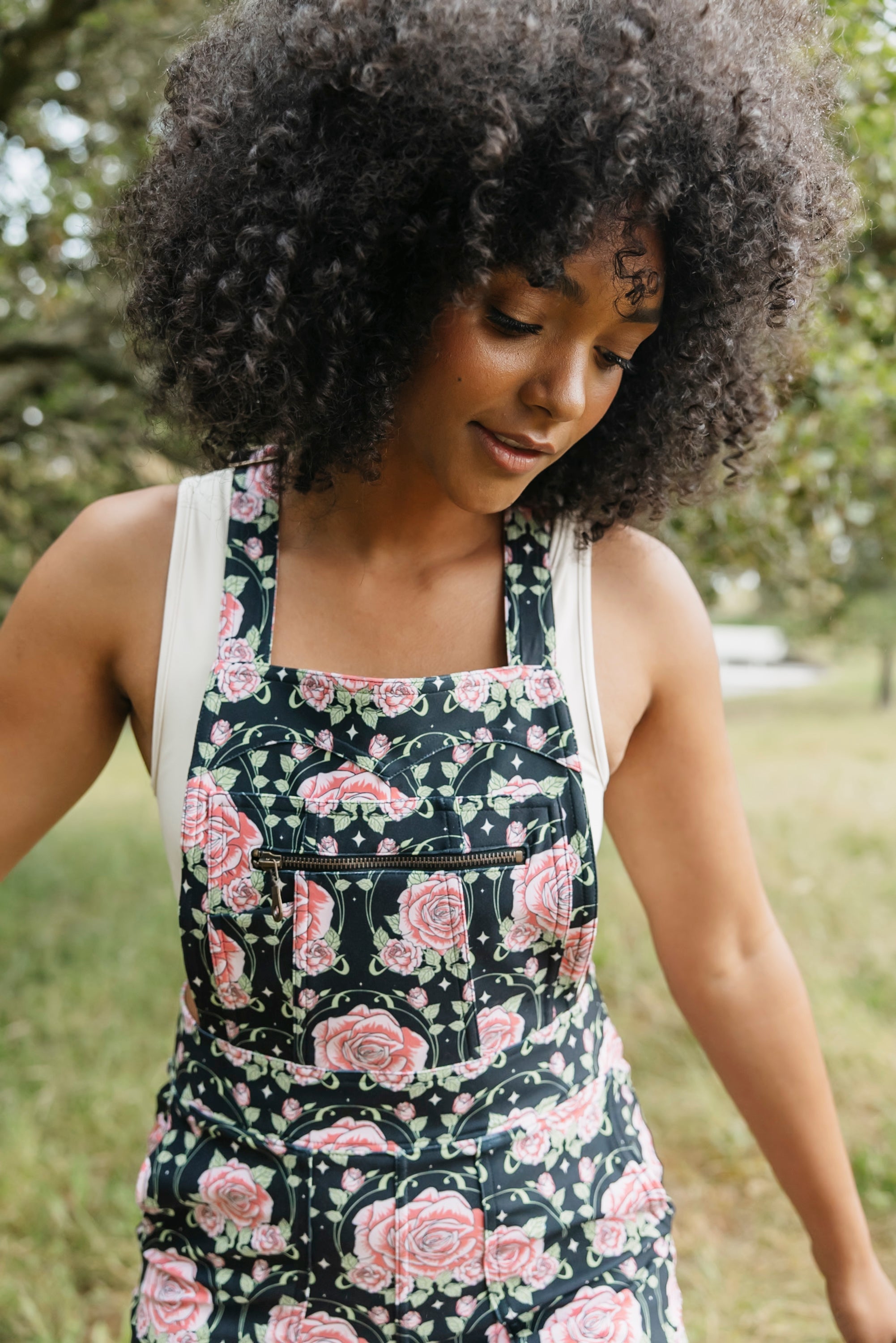 Midnight Rose Overall Jumpsuit