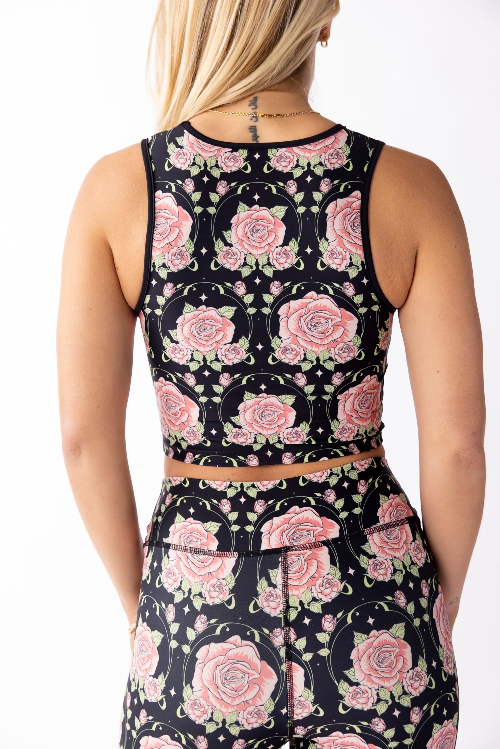 Midnight Rose Open Heart Top