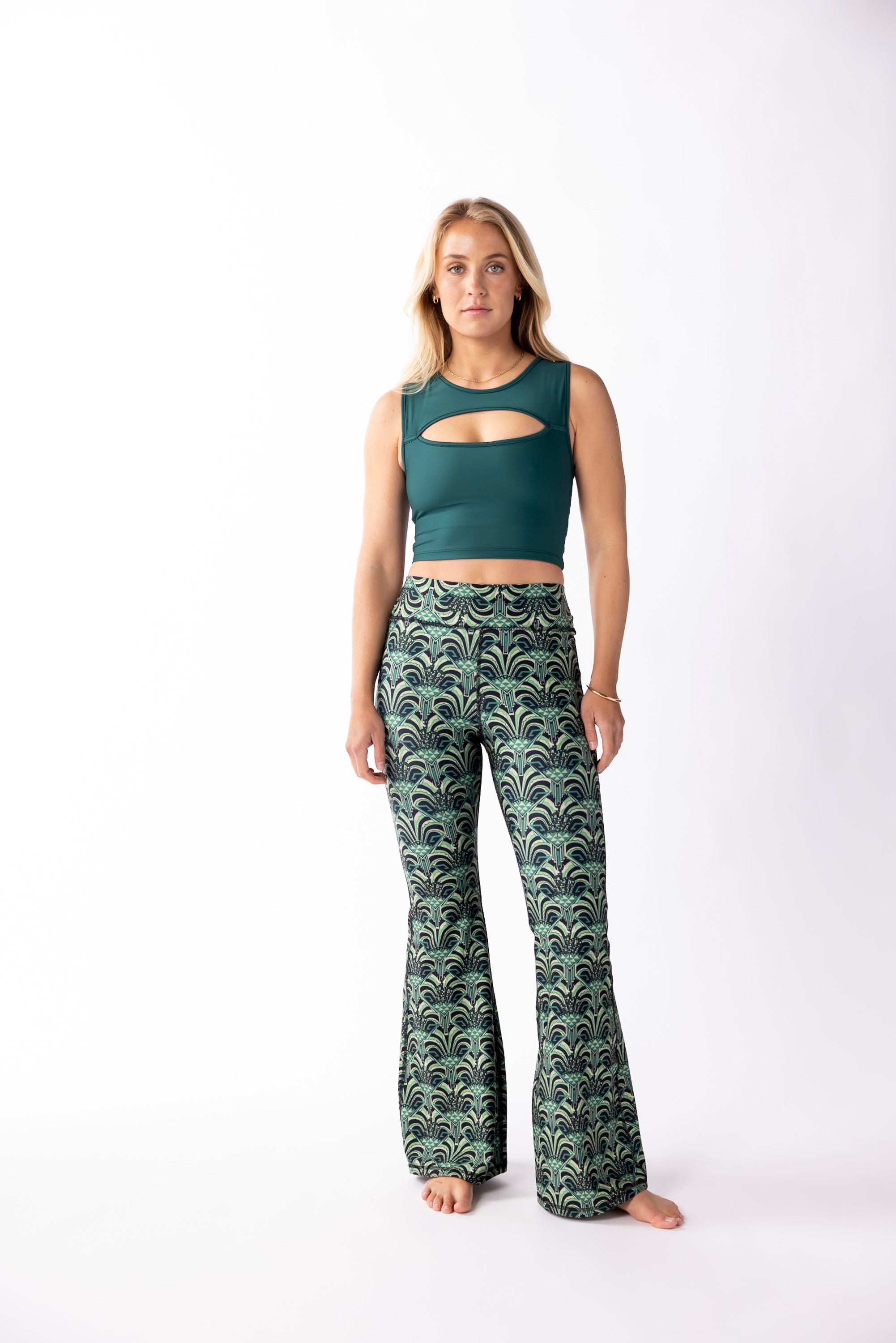 Forest Open Heart Top
