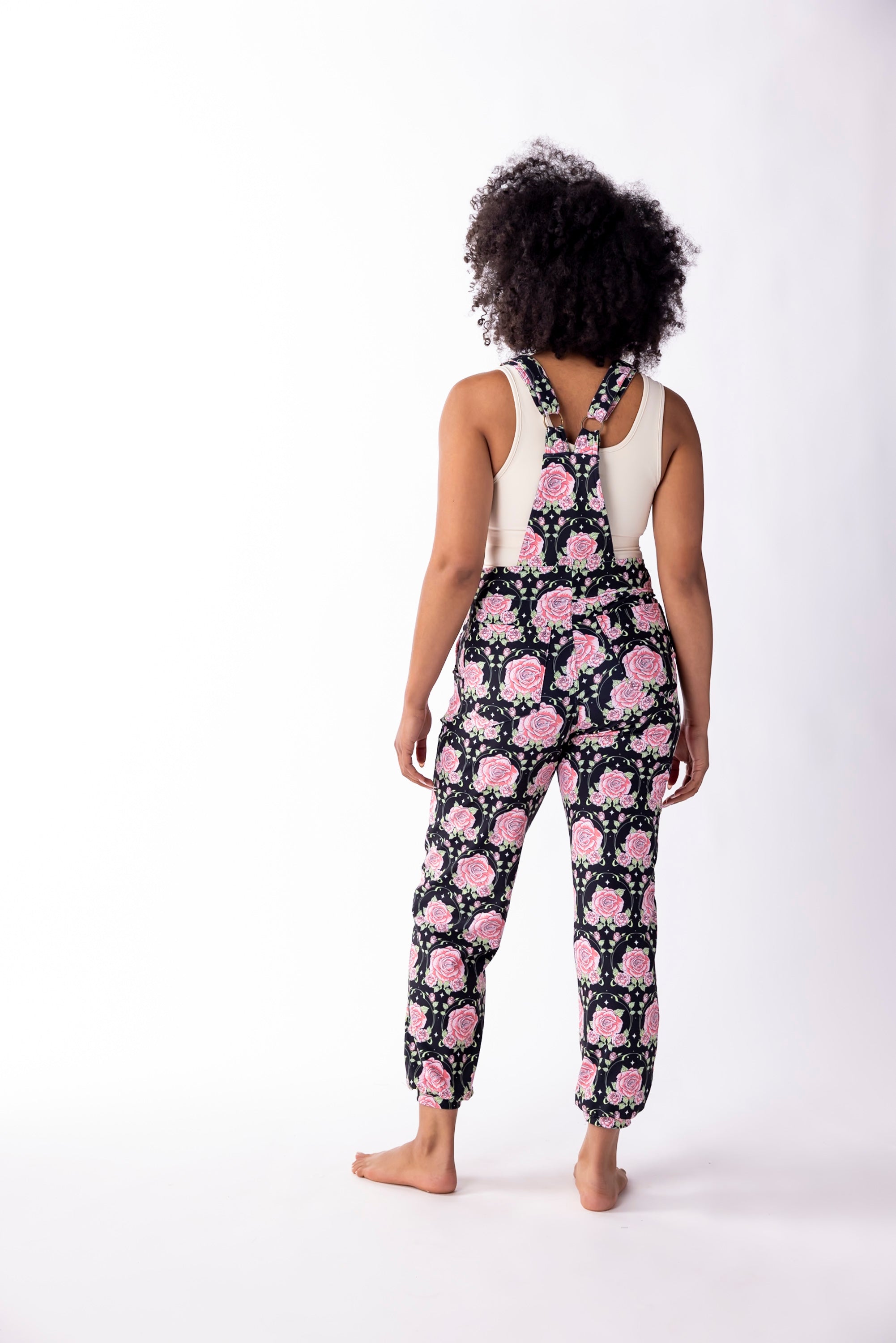 Midnight Rose Overall Jumpsuit