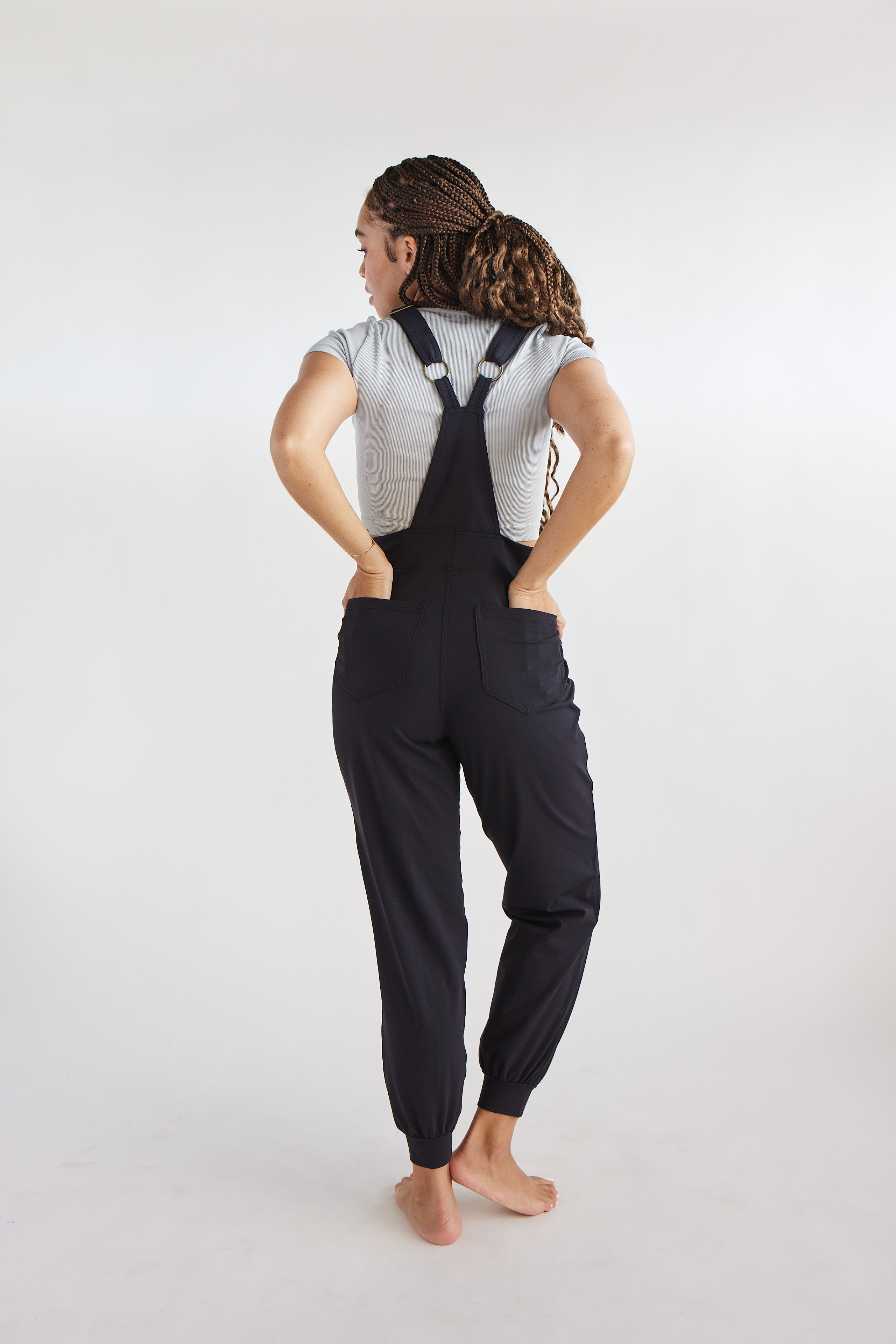 Black Overall Jumpsuit