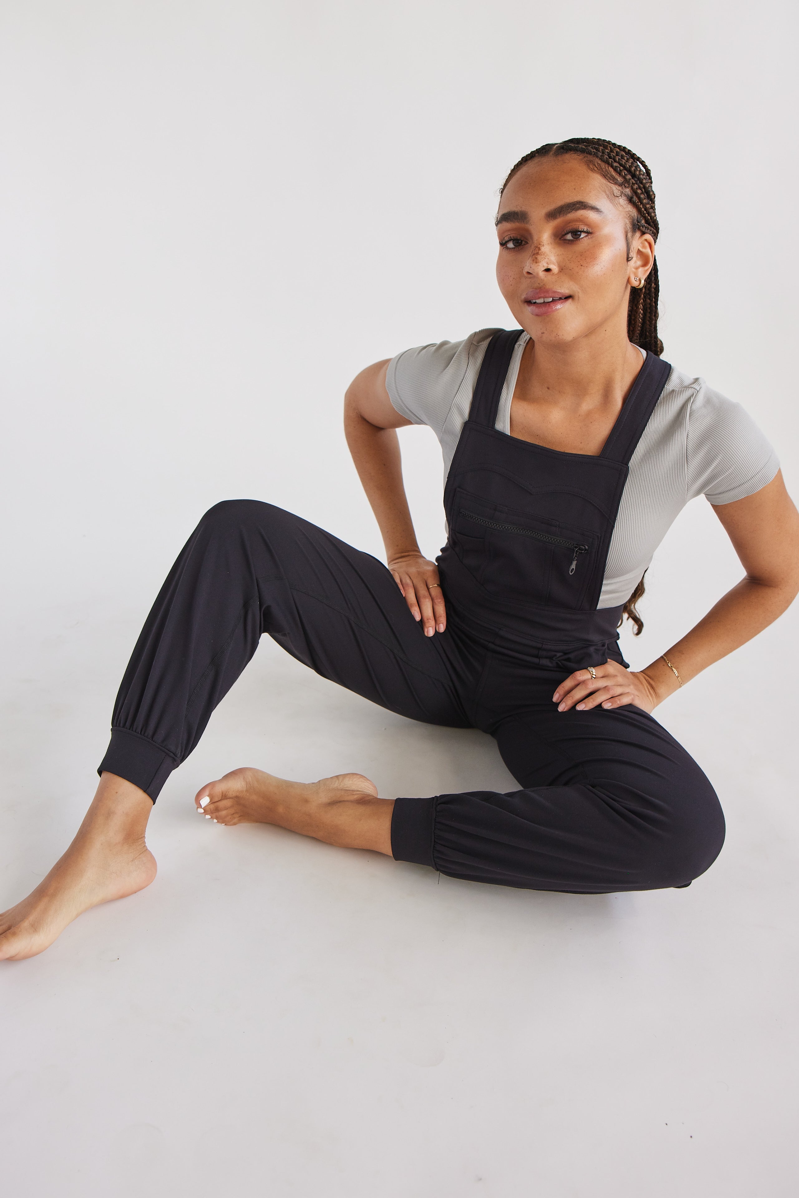 Black Overall Jumpsuit