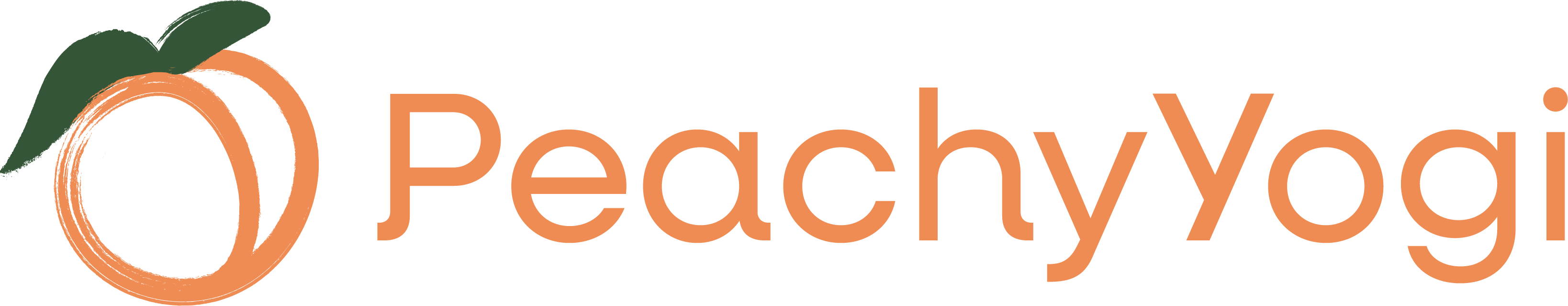 Peachy Yogi Shop Logo
