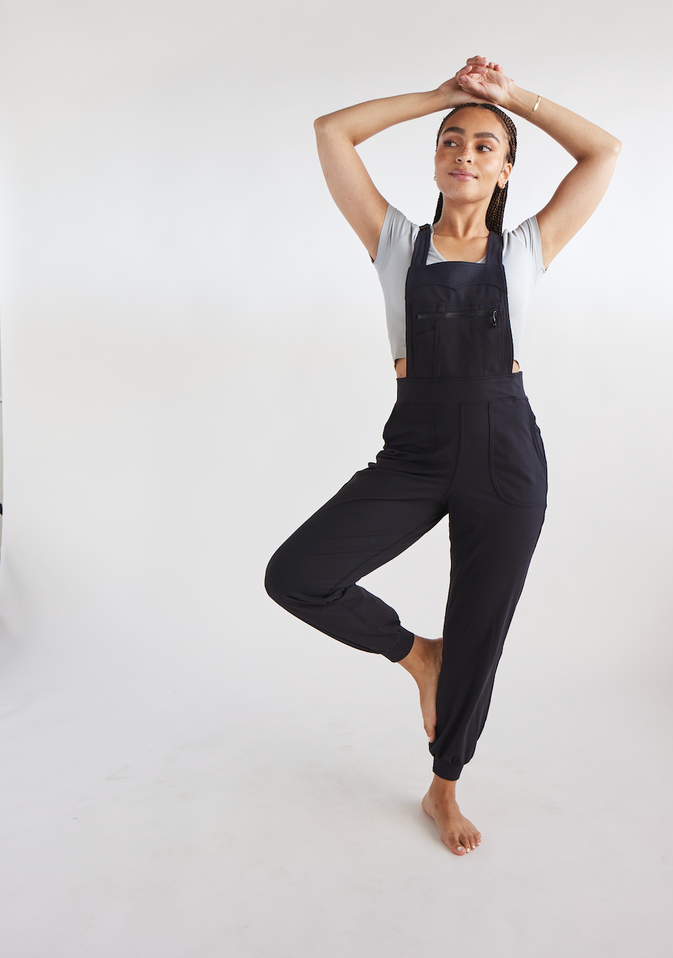Black Overall Jumpsuit