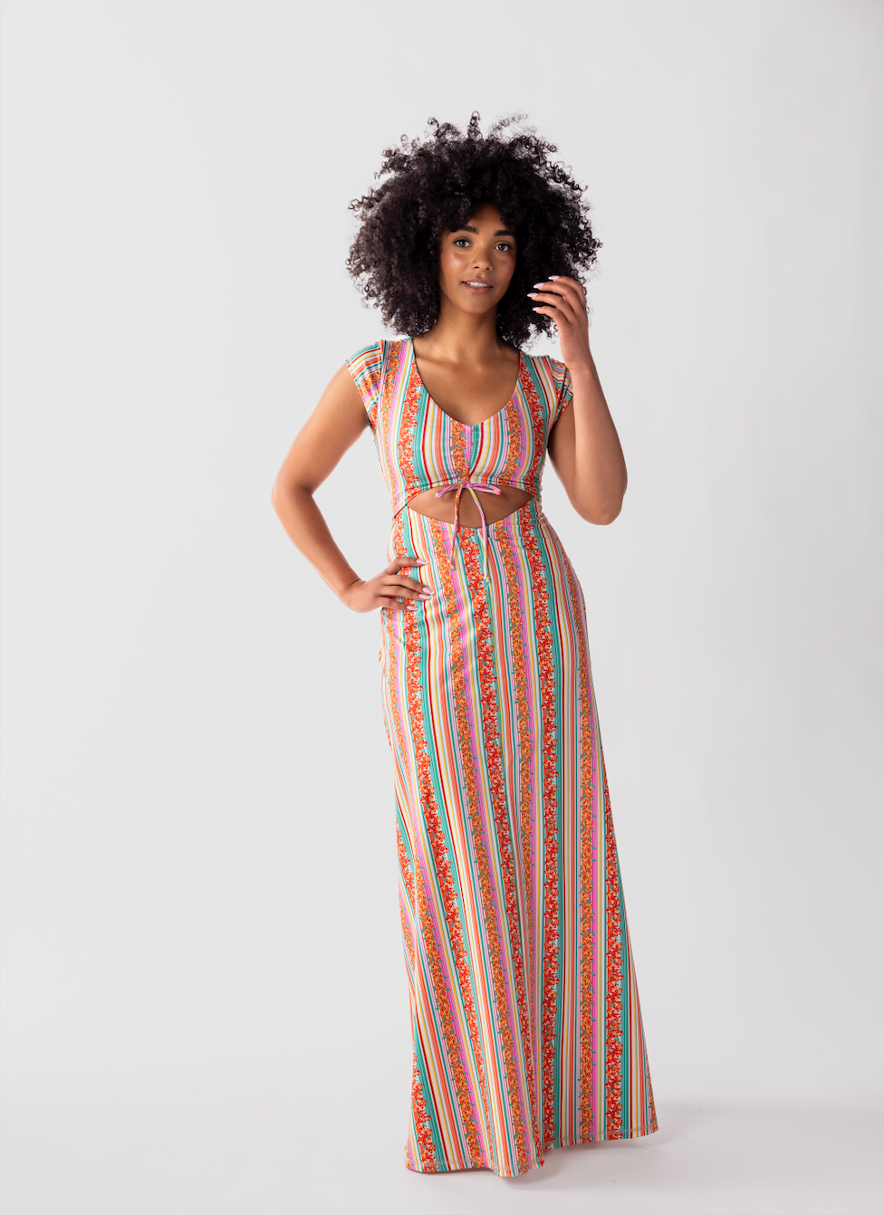 Vintage Miami Rockstar Maxi Dress