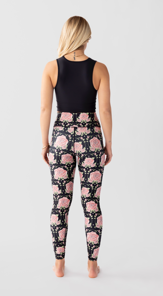 Midnight Rose Leggings