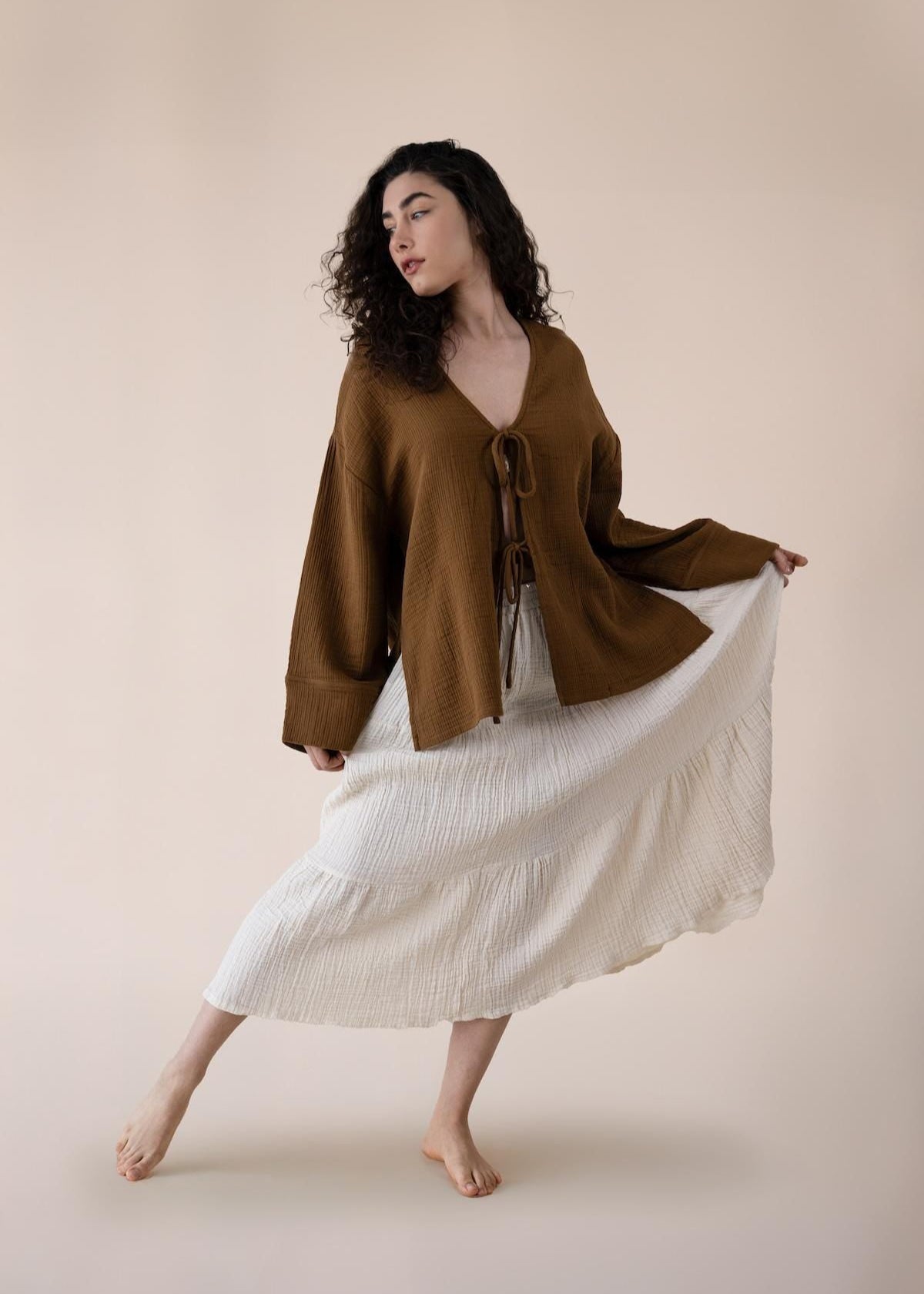 Cotton Dreams Midi Skirt