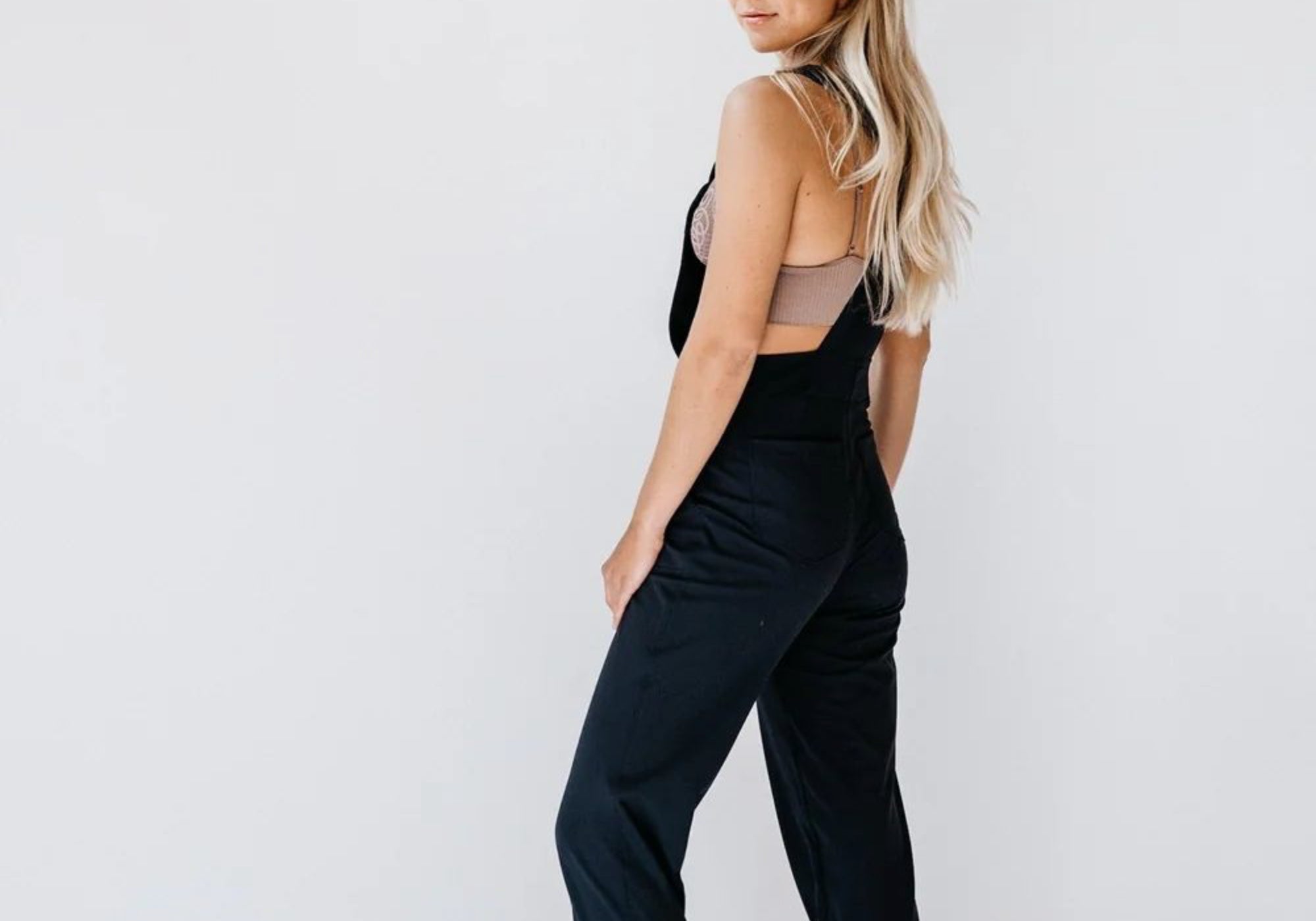 Minimalist outfit with crop top